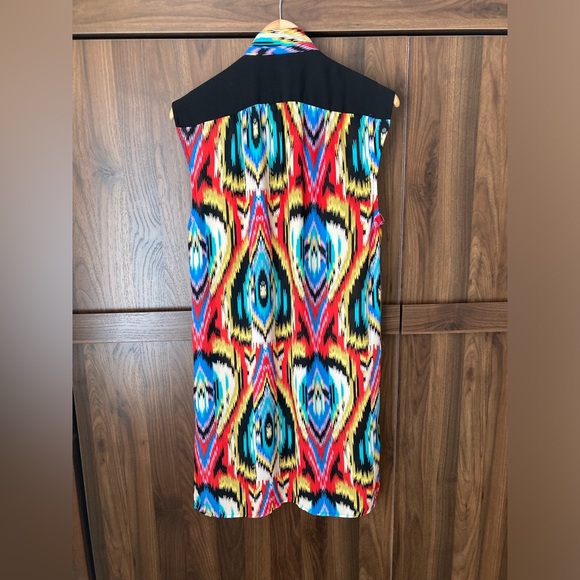 Urban Outfitters Silence + Noise Red Multicolor Mid Thigh Excellent Dress Small - Picture 3 of 6